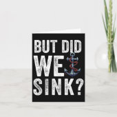 Maar hebben we gezonken boot schip kapitein ponton kaart (Voorkant)