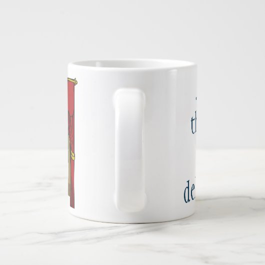 Maar het vuur is zo heerlijk extra grote beker (Achterkant)