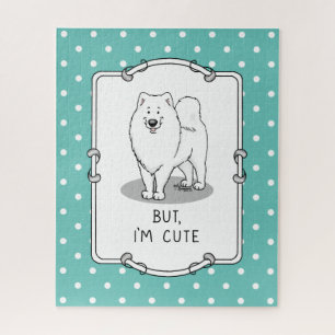 Maar ik ben Cute Samoyed Dog Legpuzzel