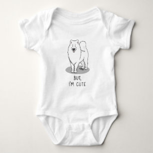 Maar ik ben Cute Samoyed Dog Romper