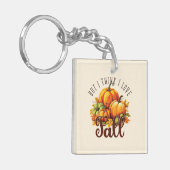Maar ik denk dat ik hou van Herfst - pompoenen en  Sleutelhanger (Voorkant Links)