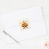 Maar ik denk dat ik van Herfst hou Vierkante Sticker (Envelop)