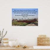 Maar in je hart ging Christus uit elkaar als Heer Poster (Keuken)