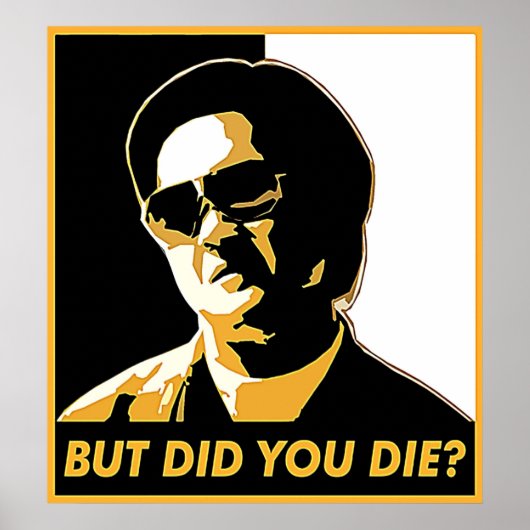 Maar je ging dood poster (Voorkant)