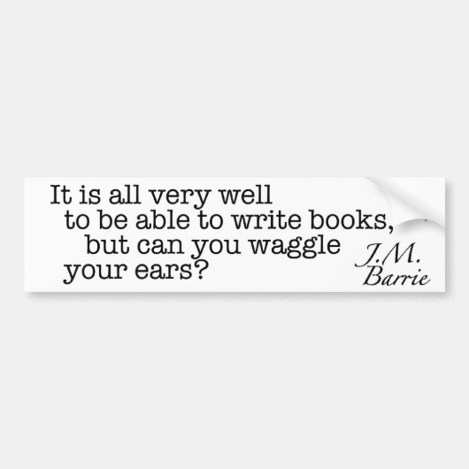 Maar kun je je oorlogen uitzwaaien? bumpersticker (Voorkant)