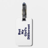 Maar mijn meisje is anders bagagelabel (Achterkant verticaal)