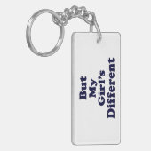Maar mijn meisje is anders sleutelhanger (Voorkant Links)