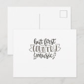 Maar muziek uit het eerste land briefkaart (Voorkant / Achterkant)