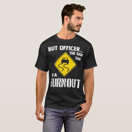 Maar officier, gebarentaal dat je een ronddraaiend t-shirt (Voorkant volledig)