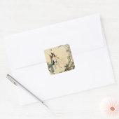 Maar Puck zat op een Spider Thread Vierkante Sticker (Envelop)