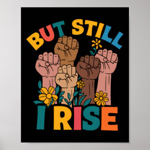 Maar Toch Kom Ik Op Empowerment Vuist Eenheid Zwar Poster