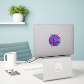 Maar voor de genade van God 12 stappen slogan Sticker (Laptop op bureau)