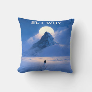 Maar Waarom Kussensloop Minimal Quote Esthetiek Kussen