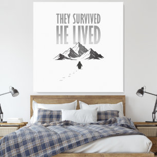 Maar Waarom Nihilistische Pinguïn Motivatie Canvas Afdruk