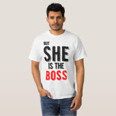 Maar ze is de Mannen van de Boss Couple T-Shirts (Voorkant volledig)