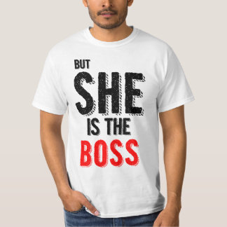 Maar ze is de Mannen van de Boss Couple T-Shirts