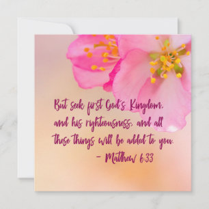 Maar zoek eerst het koninkrijk Christelijke Floral
