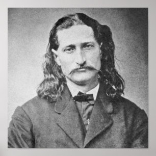 Maarschalk Wild Bill Hickok Oude West Revolverheld Poster