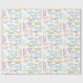 Maart, 10-jarig cadeaupapier voor het oppakken van (Vlak)