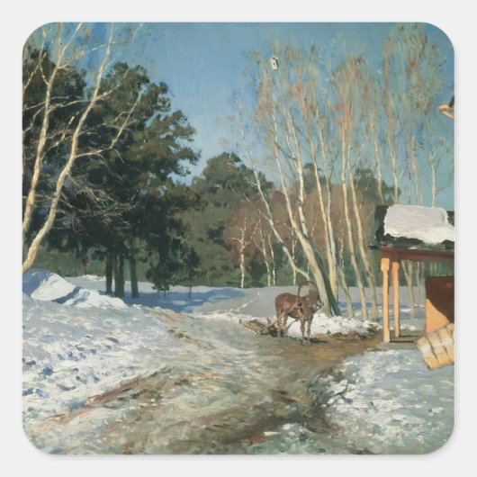 maart 1895 vierkante sticker (Voorkant)