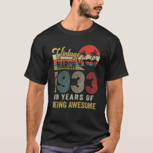 maart 1933 Limited Edition 89 Years Old Bi T-shirt