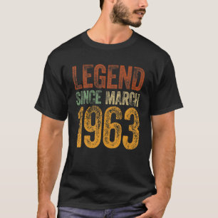 maart 1963, geboren sinds 1963 t-shirt
