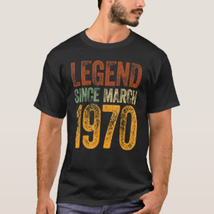 maart 1970, leggende sinds 1977 t-shirt