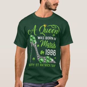 Maart 1986 37th Birthday Happy St Patrick's Day Sh T-shirt