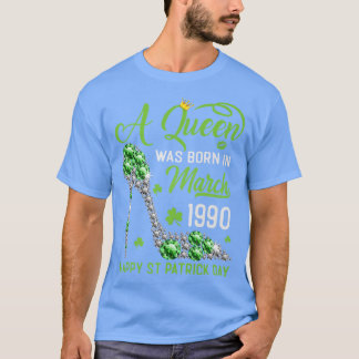 Maart 1990 33e verjaardag Happy St Patrick's Day S T-shirt