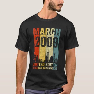 maart 2009 13 jaar Geweldige T-shirt