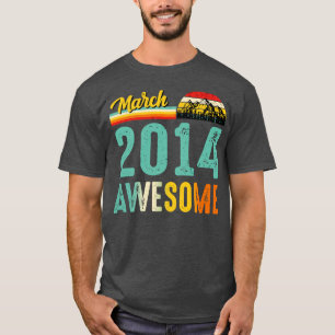 Maart 2014 Verjaardagscadeau Shirt Vintage Maart 2