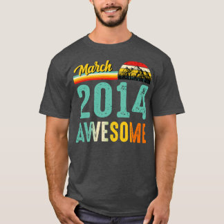 Maart 2014 Verjaardagscadeau Shirt Vintage Maart 2