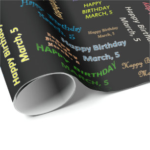 Maart, 5-jarige cadeaupapier