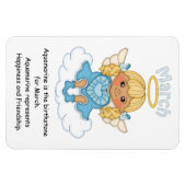 Maart Birthstone Angel Blonde Premium Magnet Magneet (Horizontaal)