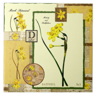 Maart bloem tegeltje