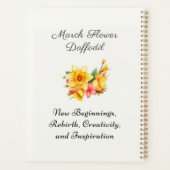Maart Geboorte Maand Bloem Daffodil Geboortegesche Planner (Achterkant)