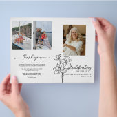 Maart Geboorte Maand Bloemen Begrafenisprogramma Flyer (Hand)