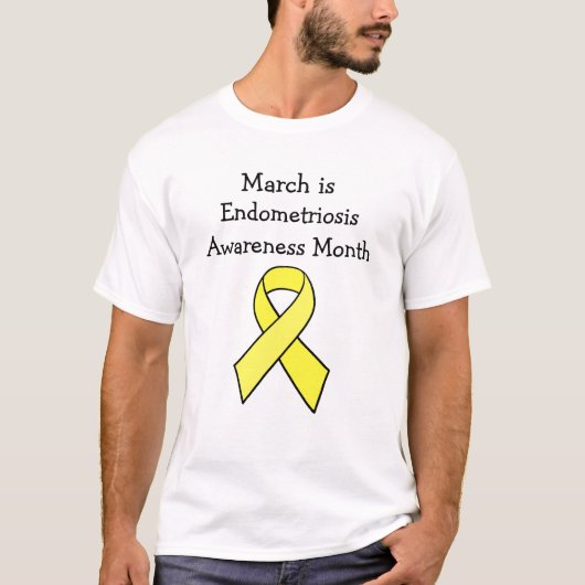 Maart is maand van bewustwording van endometriose t-shirt (Voorkant)
