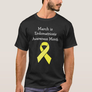 Maart is maand van bewustwording van endometriose t-shirt
