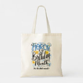 Maart is mijn Verjaardag Maand, Vogels en Daffodil Tote Bag (Achterkant)