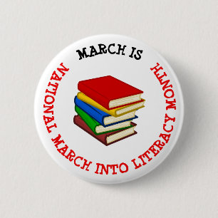 MAART IS NATIONALE MAART IN LITERACY MAAND BUTTON