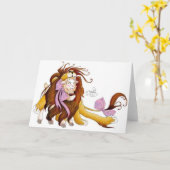 Maart (leeg wenskaart kaart (Gele Bloem)