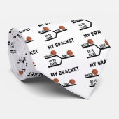 Maart Madness Basketball Funny Bracket T-Shirts Stropdas (Opgerold)