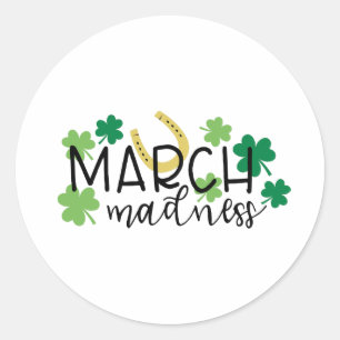 Maart Madness Ronde Sticker