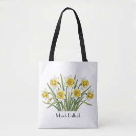 Maart Narcis Bloemen Draagtas