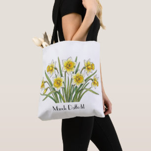 Maart Narcis Bloemen Draagtas