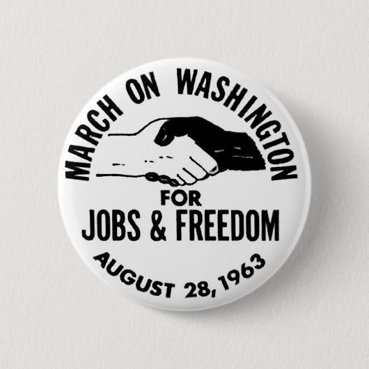 Maart op Washington 1963 Ronde Button 5,7 Cm (Voorkant)