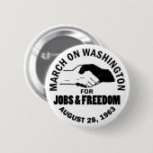 Maart op Washington Ronde Button 5,7 Cm (Voorkant /achterkant)