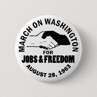 Maart op Washington Ronde Button 5,7 Cm