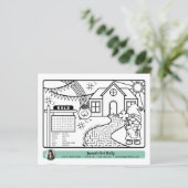 Maart Realtor Open Huis Kleurenactiviteit Pagina (Staand voorkant)